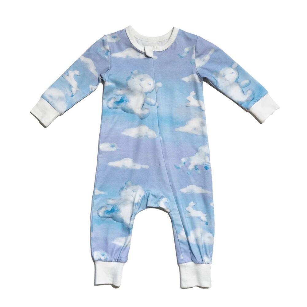 NWOT Anise & Ava Blue Parker Baby Zip Long John 6/12 m